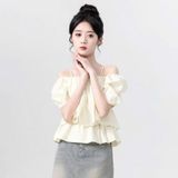  Áo Sơ Mi Babydoll Tay Phồng 