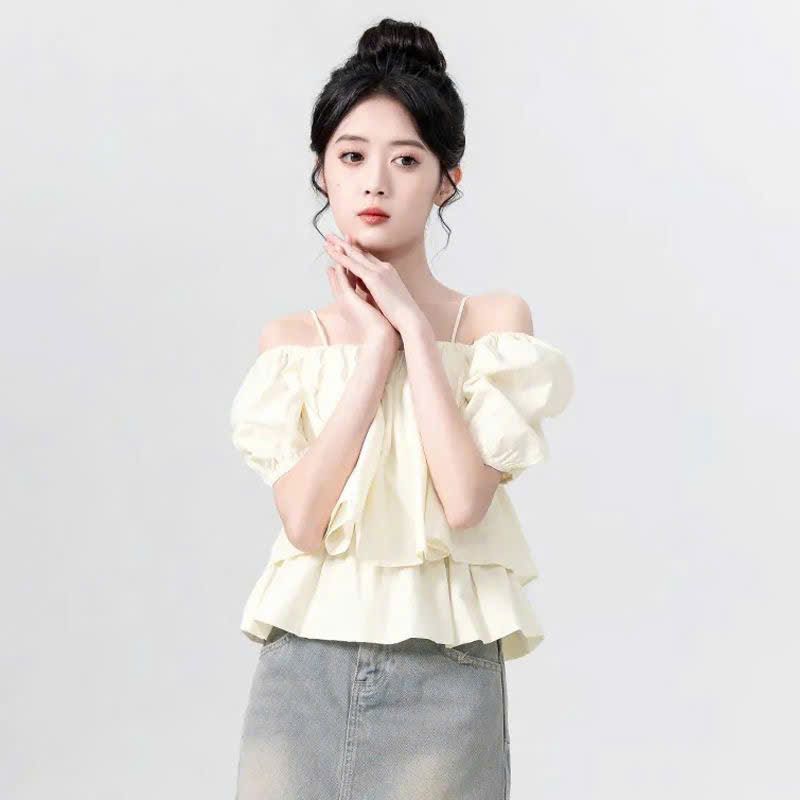  Áo Sơ Mi Babydoll Tay Phồng 