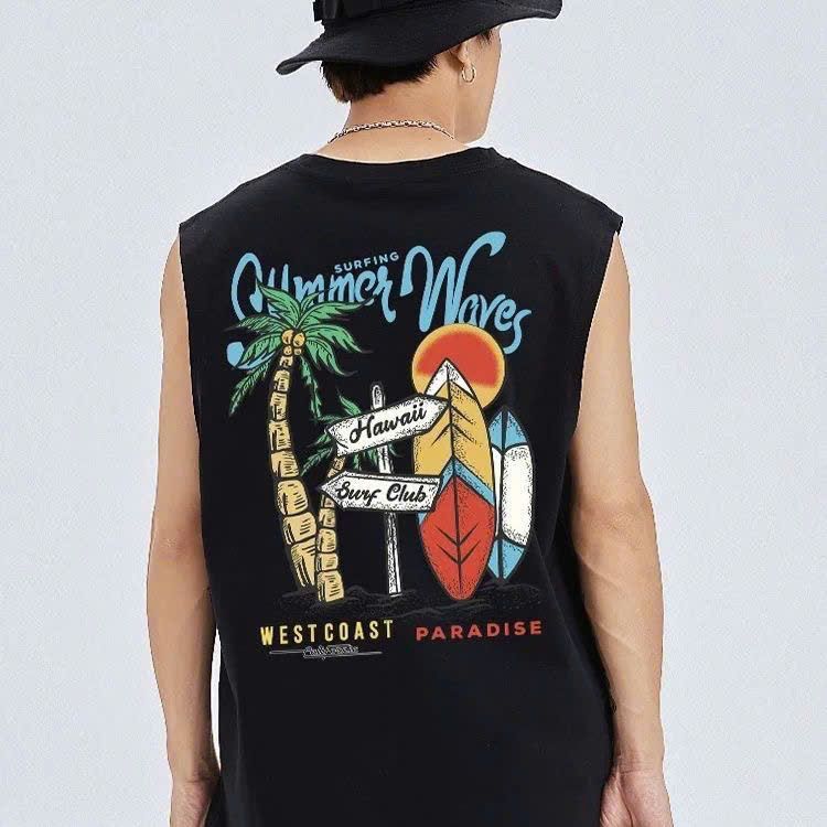  Áo Tank Top Nam Mùa Hè Không Tay 