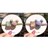  Set 5 Dây Cột Tóc Mickey Đính Đá 