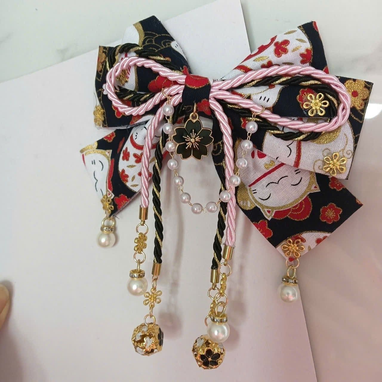 Kẹp Tóc Nơ Phong Cách Lolita Nhật Bản 