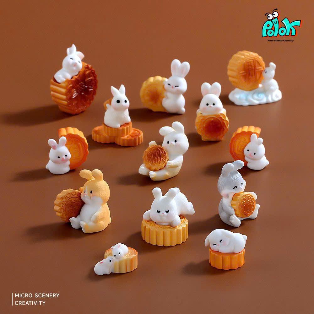  Túi Mù Thỏ Và Bánh Dễ Thương Để Bàn 