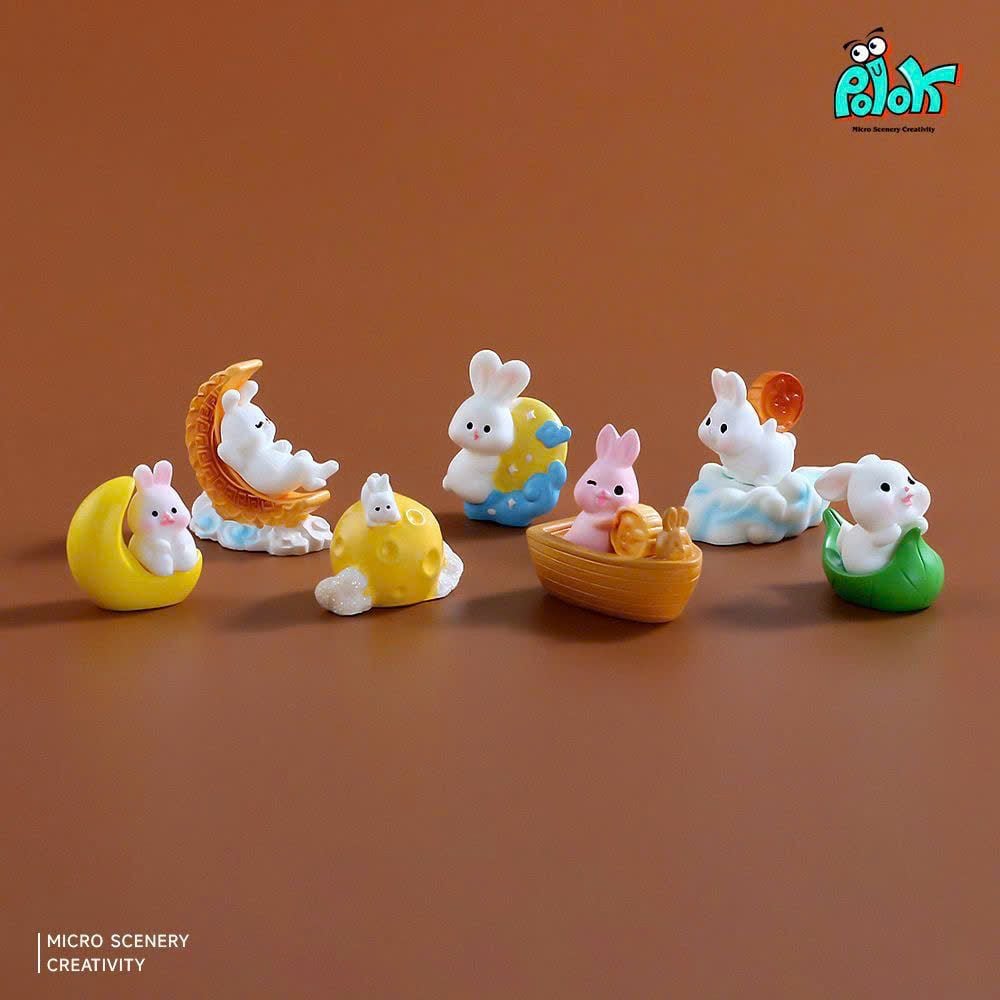  Túi Mù Thỏ Và Bánh Dễ Thương Để Bàn 