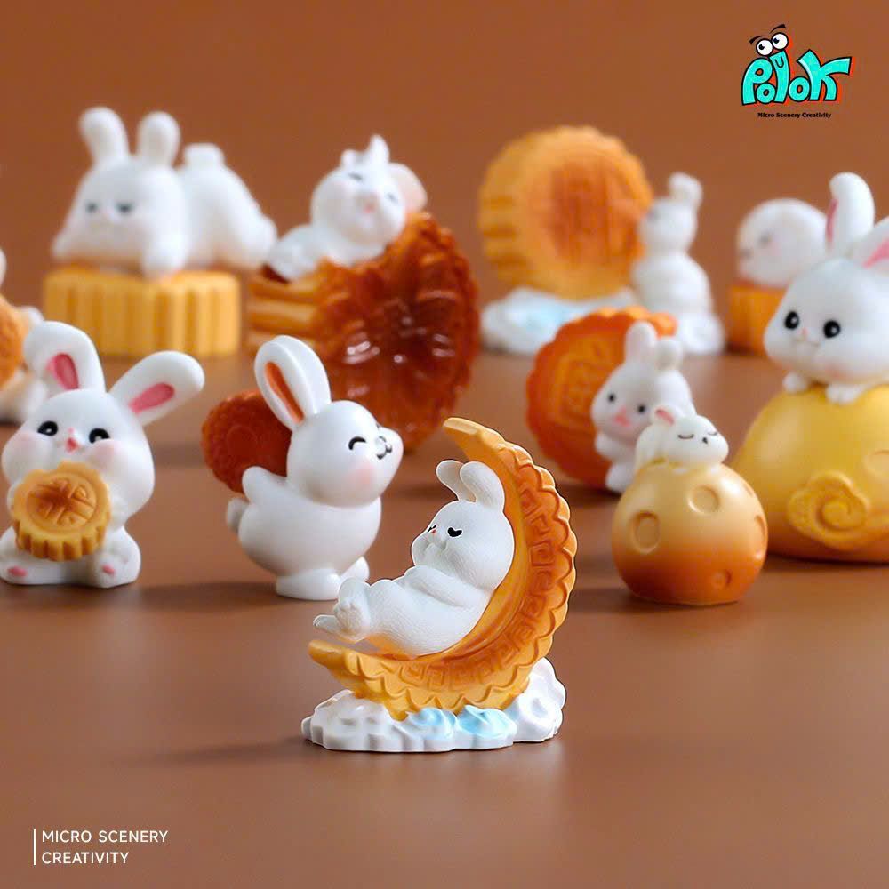  Túi Mù Thỏ Và Bánh Dễ Thương Để Bàn 