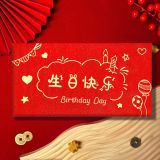  Phong Bì Lì Xì Mừng Sinh Nhật Màu Đỏ 