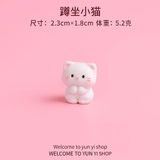  Set Tượng Mini 5 Mèo Con Dễ Thương 
