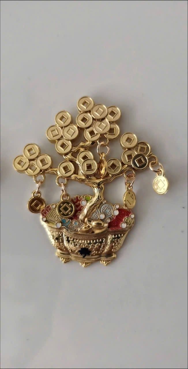  Nam Châm Hít Tủ Lạnh Hình Cây Tài Lộc 