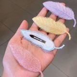  Bộ Kẹp Tóc Hình Lá Và Lông Vũ 