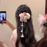  Kẹp Tóc Phong Cách Hanfu Họa Tiết Hoa 