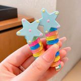  Set 5 Dây Buộc Tóc Lò Xo Hình Ngôi Sao 