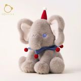  Voi Bông Xám Ngồi Mũ Đỏ 
