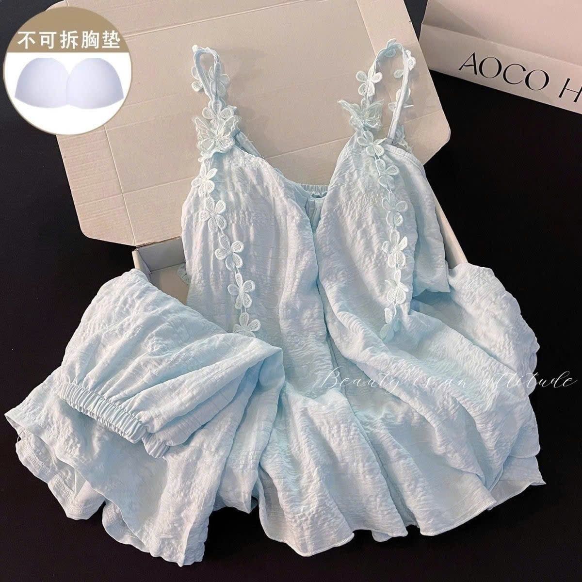  Set Áo Hai Dây Dáng Babydoll 