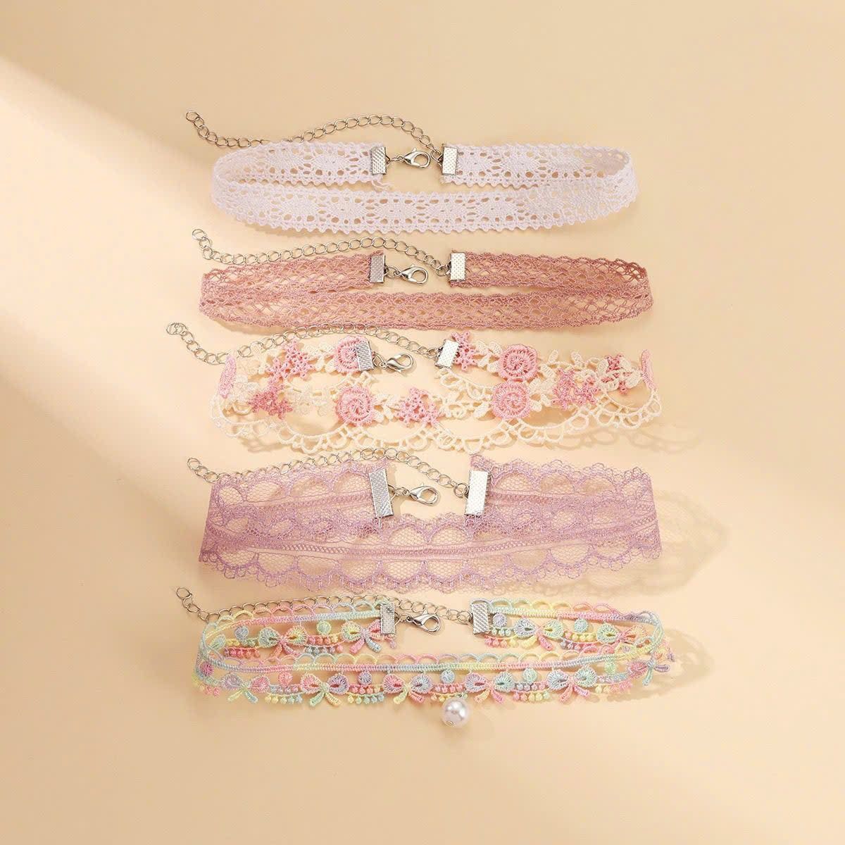  Set Vòng Choker Ren Đeo Cổ 