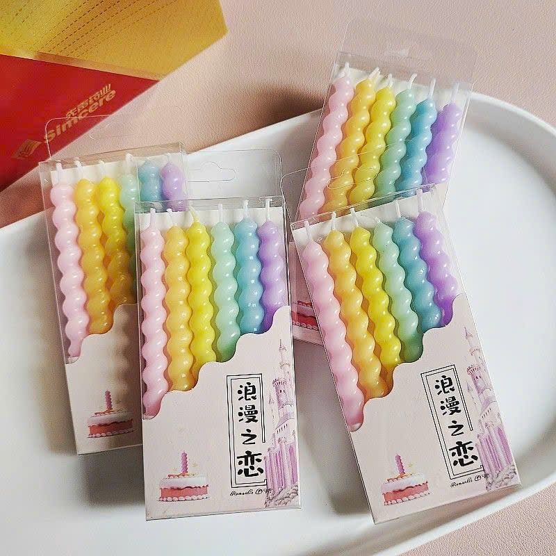  Set Nến Trang Trí Sinh Nhật Xoắn 