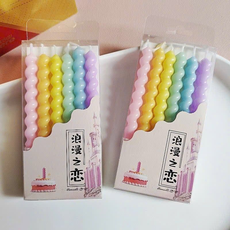  Set Nến Trang Trí Sinh Nhật Xoắn 