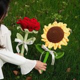  Hoa Hồng, Hoa Hướng Dương Handmade Bằng Len 