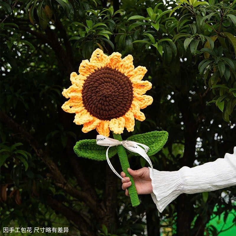  Hoa Hồng, Hoa Hướng Dương Handmade Bằng Len 