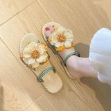  Dép Sandal Nữ Quai Ngang Đính Hoa 