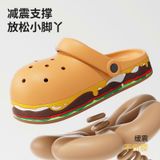  Dép Crocs Hoạ Tiết Bánh hamburger 