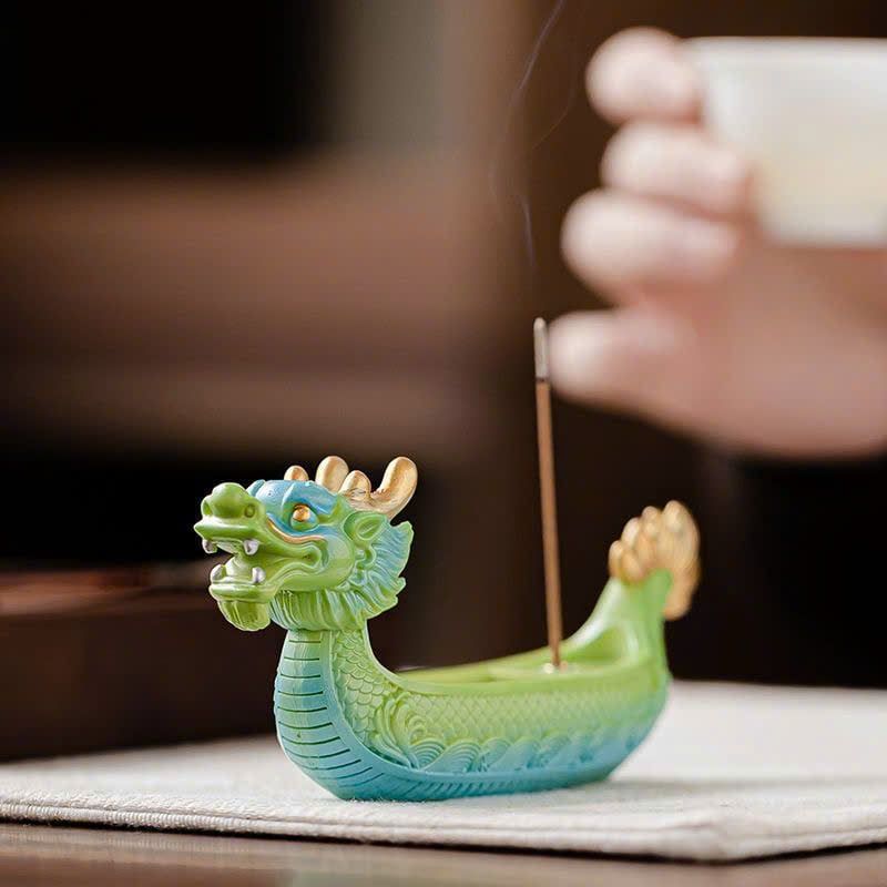  Dụng Cụ Cắm Nhang Hình Thuyền Rồng 