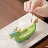  Dụng Cụ Cắm Nhang Hình Thuyền Rồng 