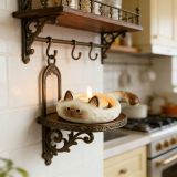  Đôi Chân Nến Gốm Hình Chú Mèo Dễ Thương 