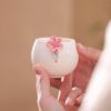  Chén Trà Gốm Sứ Thủ Công Họa Tiết Hoa Anh Đào 
