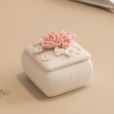  Hộp Sứ Vuông Đa Năng Hoa Hồng 