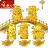  Bộ Tượng Ngũ Phúc Thần Tài Lưu Ly Vàng 