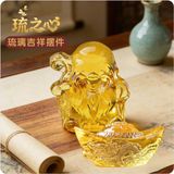  Bộ Tượng Ngũ Phúc Thần Tài Lưu Ly Vàng 