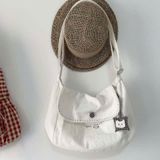  Túi Xách Tote Vải Canvas Màu Trắng Họa Tiết Gấu 