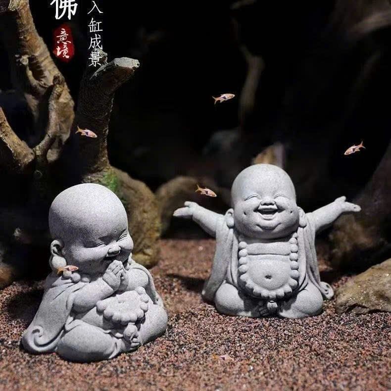  Set 3 Vị Di Lạc Mini Bằng Đá 