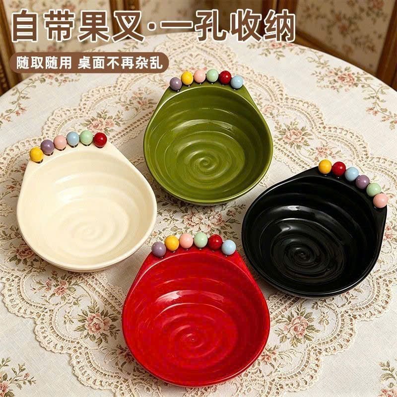  Bát Trái Cây Xoắn Ốc Có Kèm Nĩa 