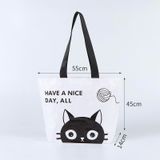  Túi Tote Trong Suốt Họa Tiết Mèo Đen Dễ Thương 