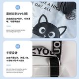  Túi Tote Trong Suốt Họa Tiết Mèo Đen Dễ Thương 
