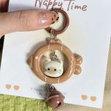  Móc Khóa Hình Mèo Nằm Trong Vòng Cá Dễ Thương 