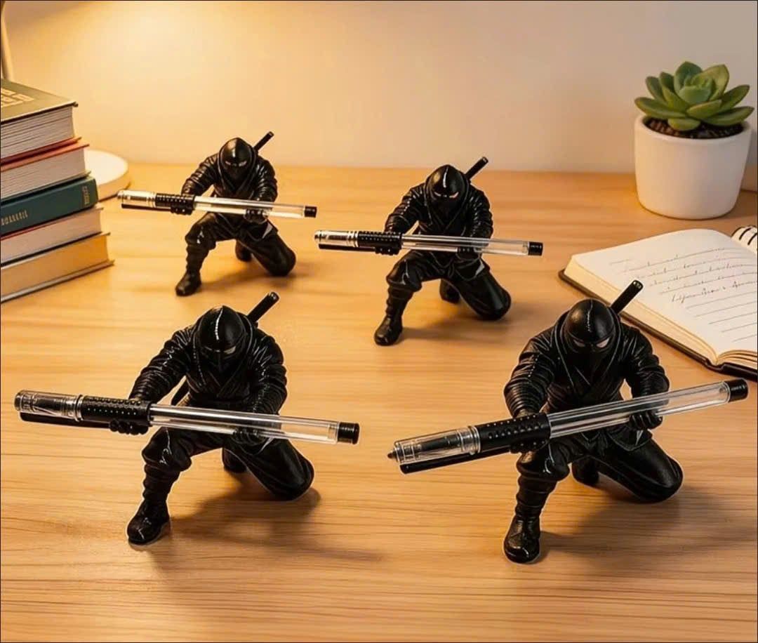  Đế Giữ Bút Ninja In Khối 3D Màu Đen 