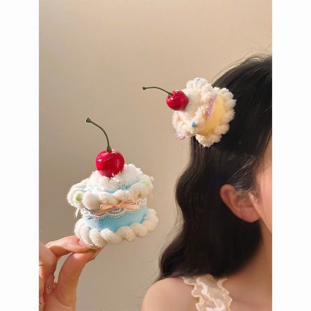  Kẹp Tóc Hình Bánh Kem 