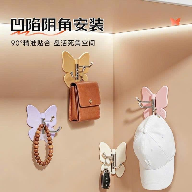  Móc Treo Đồ Dán Tường Hình Cánh Bướm 