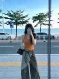  Áo Thun Nữ Cổ Vòng Chữ I 