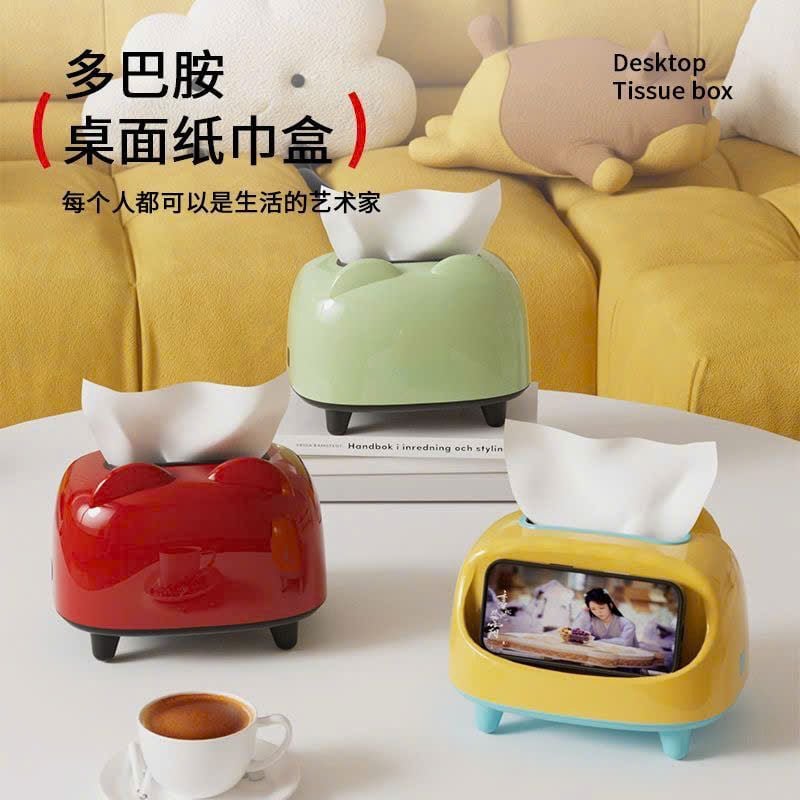  Hộp Đựng Khăn Giấy + Đế Điện Thoại 