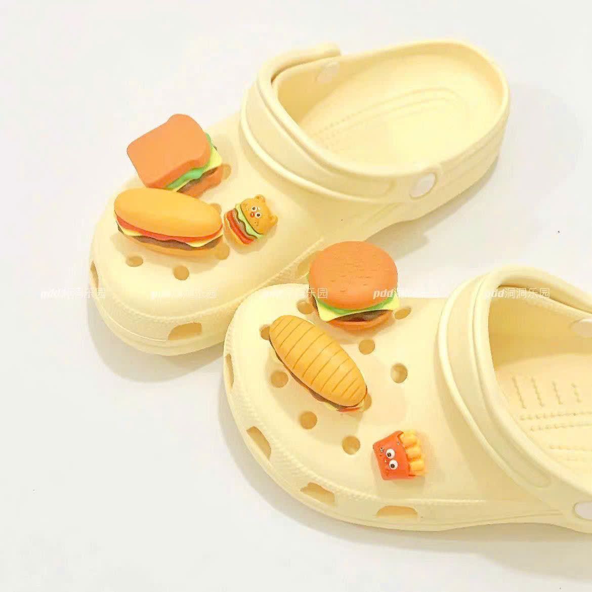  Dép Sục Hoạ Tiết Hamburger 