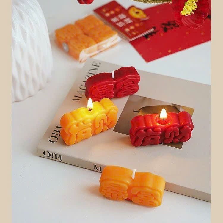  Nến Thơm Làm Thủ Công Có Chữ "Phát Tài" 