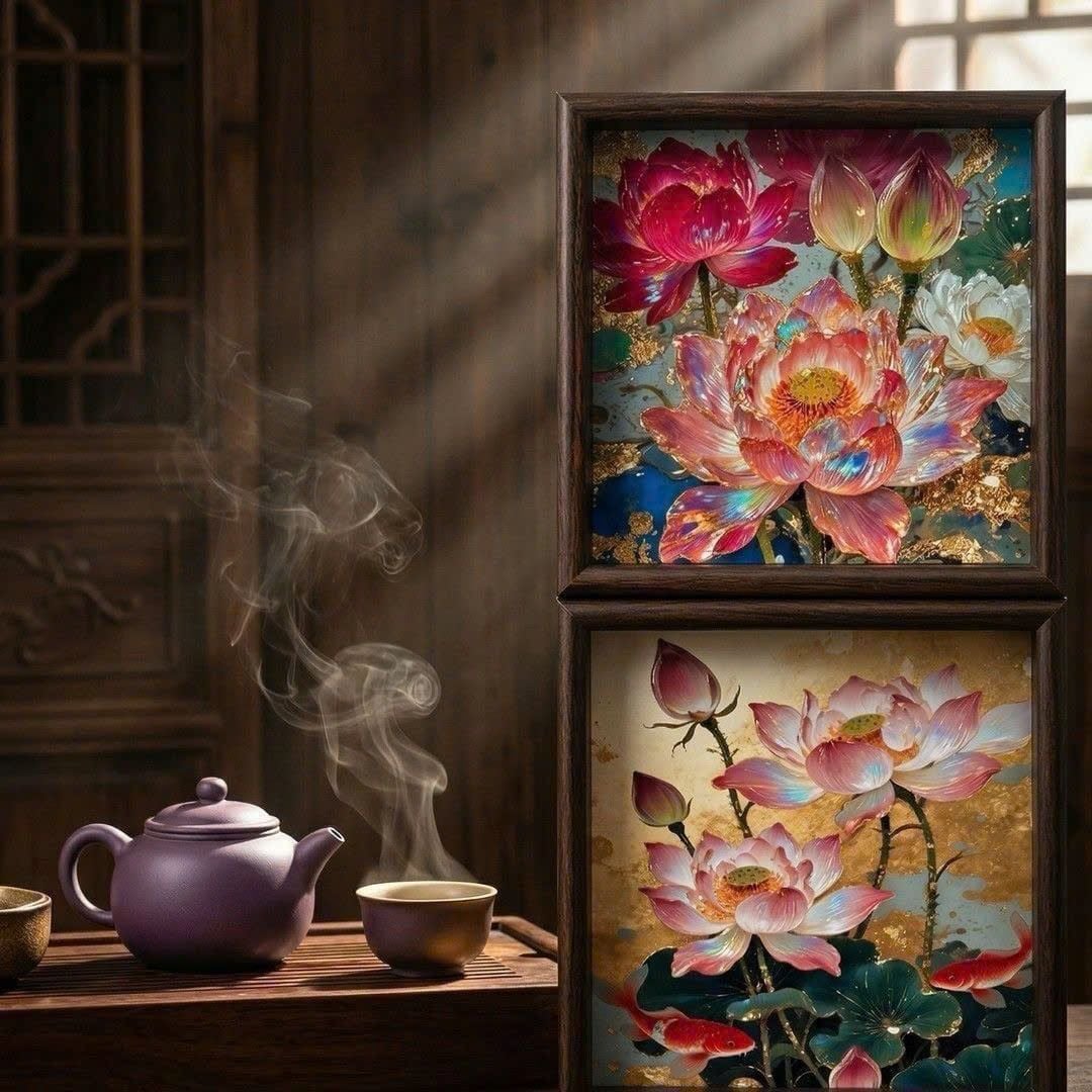  Khay Trà Hoa Sen Thủ Công 