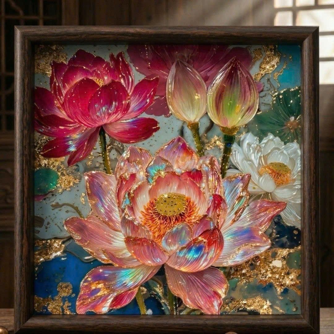  Khay Trà Hoa Sen Thủ Công 