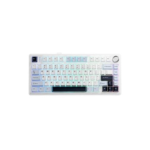 BÀN PHÍM CƠ AULA F75 (4883) CÓ DÂY (Xanh dương + Trắng + Tím đậm/ Pink switch)