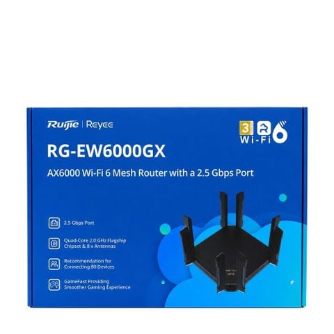 Router Wi-Fi 6 Mesh Ruijie Reyee RG-EW6000GX 2.5G