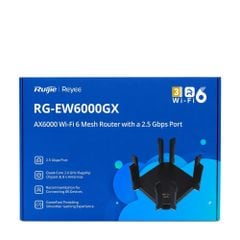 Router Wi-Fi 6 Mesh Ruijie Reyee RG-EW6000GX 2.5G