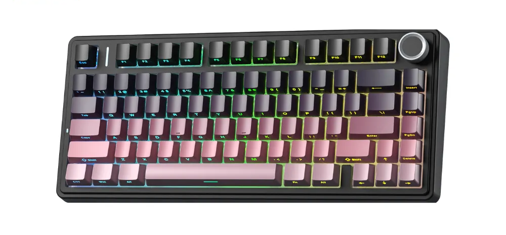 Phím Cơ Aula F75 (Reaper Switch Đen Hồng Gradient) Không Dây