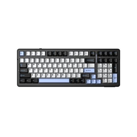Bàn phím cơ gaming AULA F99 (0621) 3 mode (Đen + trắng + xanh dương/ Star Vector switch)